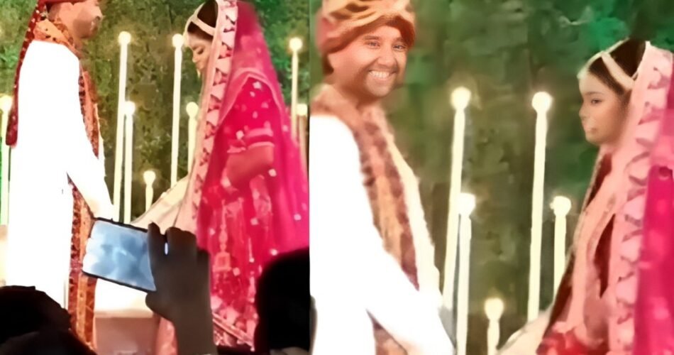 This video went viral where the groom's friends added fun by chanting humorous slogans during the varmala ceremony